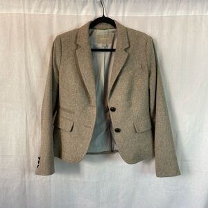 Banana Republic Tweed Tan Blazer